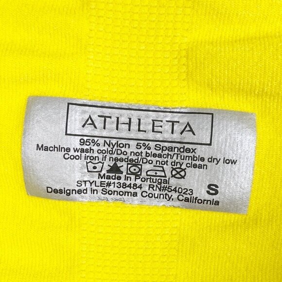 ATHLETA | Yellow Fast Track Half Zip Pullover Jacket Small - Picture 7 of 7